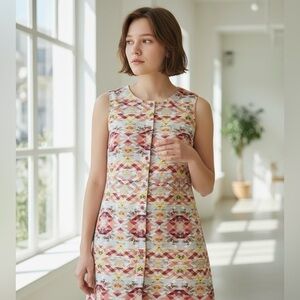 Cabi Colorful Geometric Sleeveless tunic,top size M